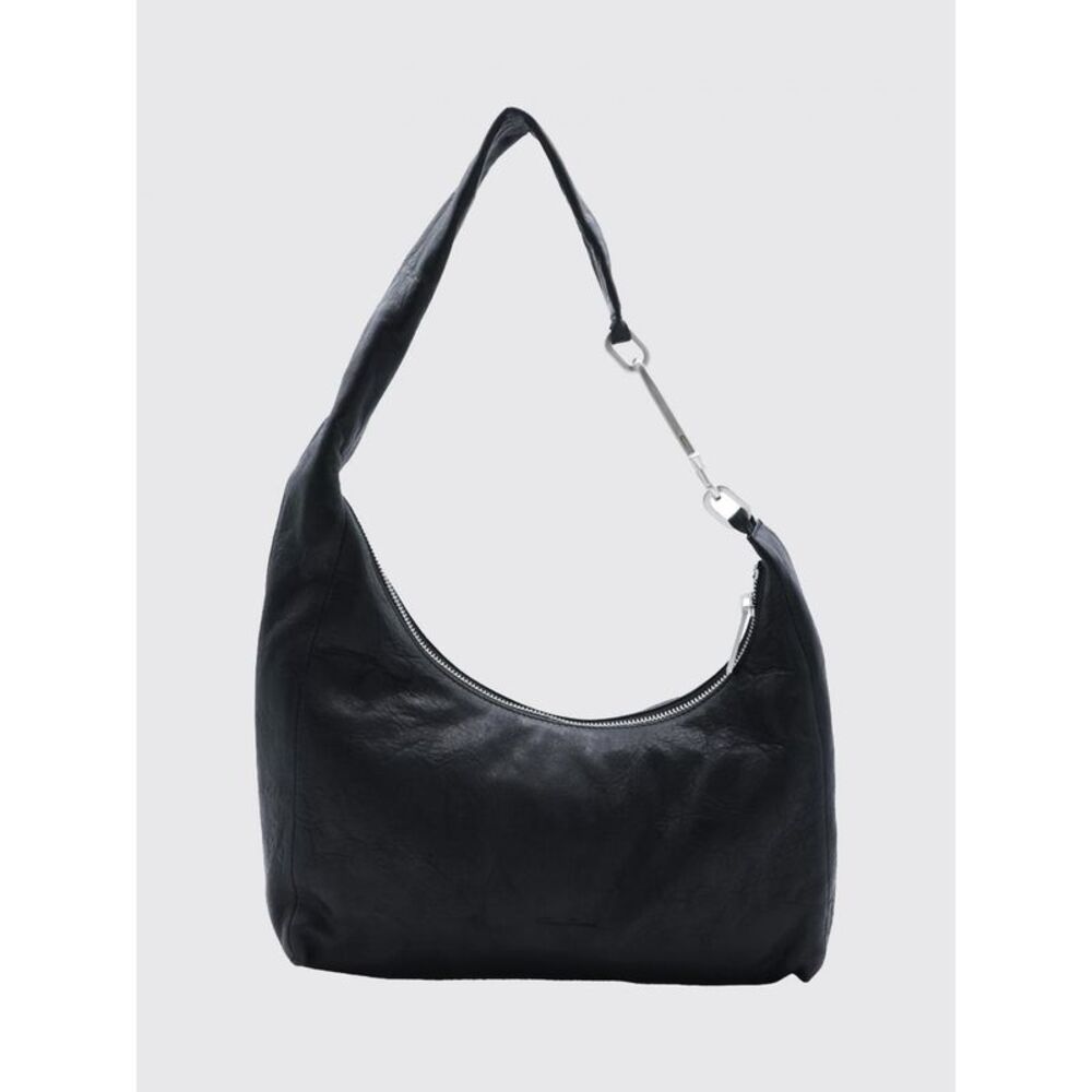 Rick Owens Men Rick Owens Gemini Crinkled-Effect Leather Shoulder Bag